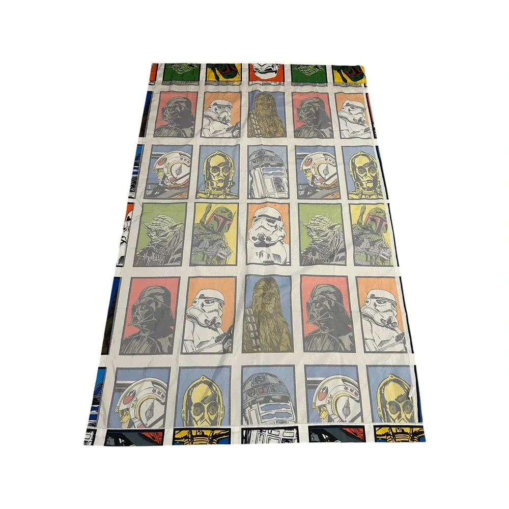 Star Wars Character Grid Pop Art Window Curtain Panel Jay Franco & Sons Colorful